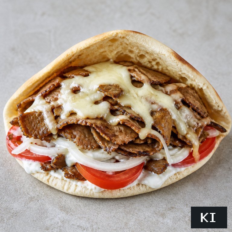Kebap mit Käse oder Mozzarella