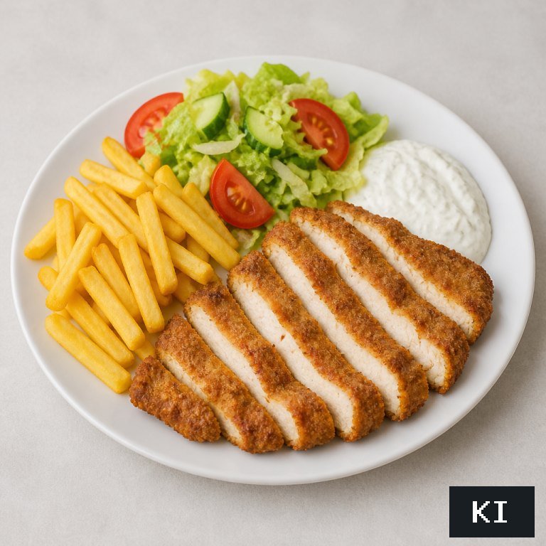 Putenschnitzel auf Teller